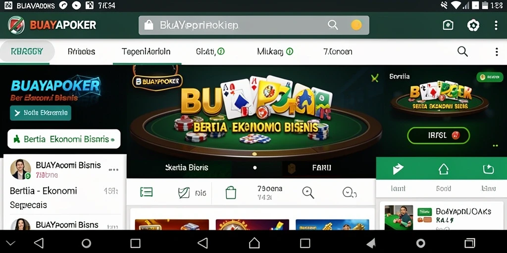 Tampilan antarmuka BUAYAPOKER yang informatif dan menarik.