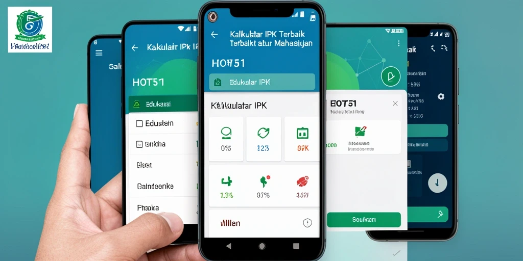 Tampilan antarmuka HOT51 untuk Kalkulator IPK yang sederhana.