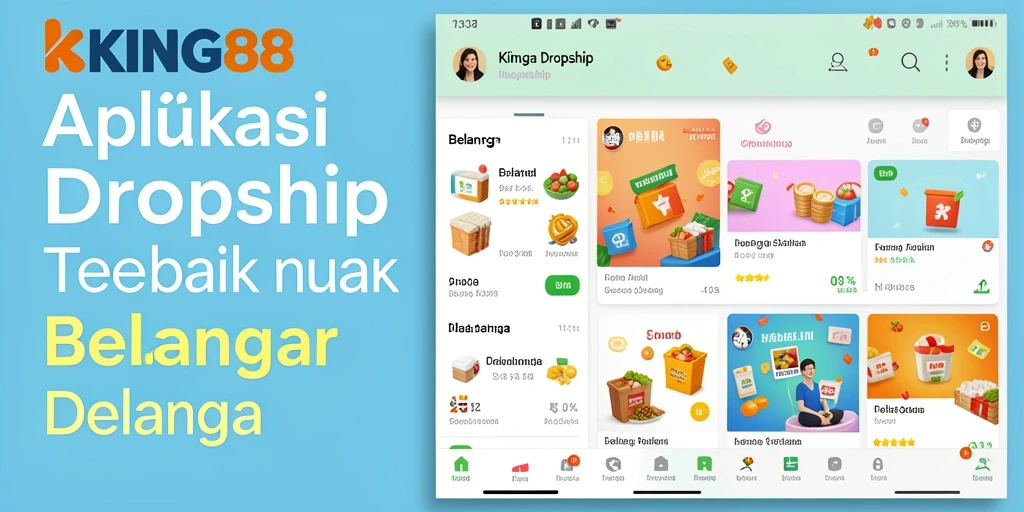 Tampilan antarmuka aplikasi KING88 yang menarik dan fungsional.