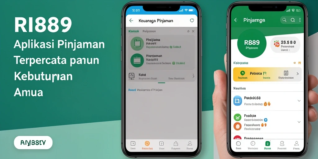 Tampilan antarmuka aplikasi RI889 untuk pengajuan pinjaman.