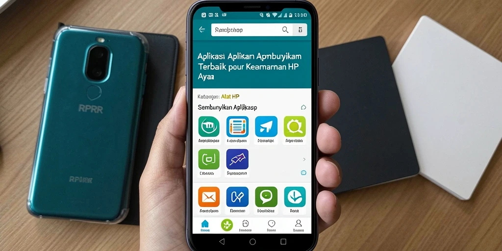 Antarmuka RPRR yang sederhana dan intuitif untuk menyembunyikan aplikasi.
