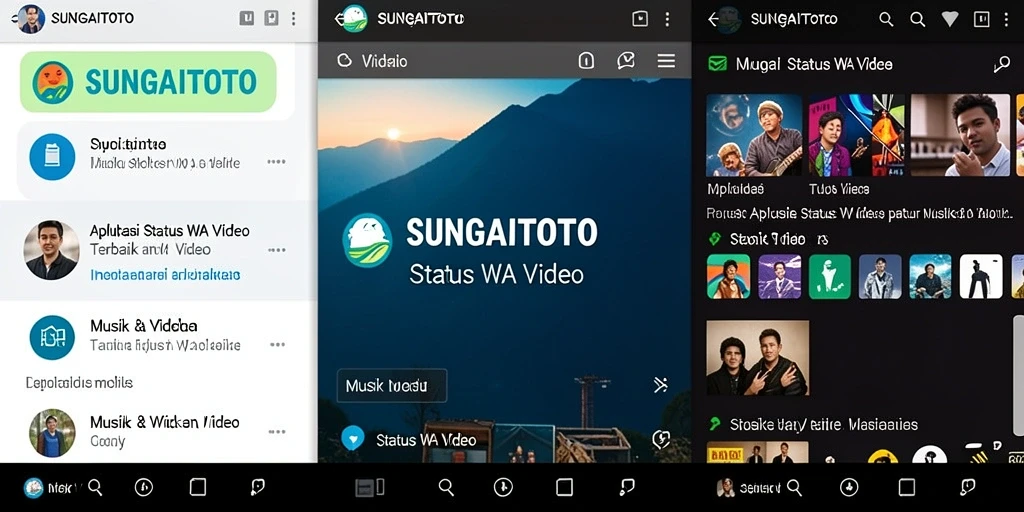 Tampilan antarmuka SUNGAITOTO yang menarik dan fungsional.