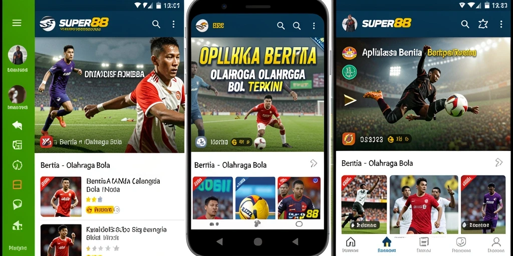 Tampilan antarmuka aplikasi SUPER88 yang intuitif dan informatif.