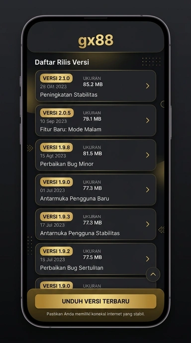 Riwayat Versi gx88 untuk Pengguna Android